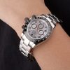 Rolex Daytona Stainless Steel Black Enameled Silver Dial - Image 2