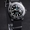 Swiss Rolex GMT Master II Pro-Hunter Black Fabric Strap Black Dial - Image 2