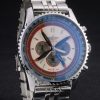 Breitling Certified Polished Silver Stainless Steel Strap Beige Dial Chronograph 80174 - Image 2