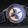 Breitling Certified Black Rubber Strap Beige Dial Chronograph 80183 - Image 3