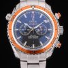 Omega Seamaster Planet Ocean Orange Tachymeter Black Dial Stainless Steel Strap 80241