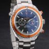 Omega Seamaster Planet Ocean Orange Tachymeter Black Dial Stainless Steel Strap 80241 - Image 3