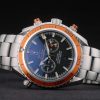 Omega Seamaster Planet Ocean Orange Tachymeter Black Dial Stainless Steel Strap 80241 - Image 5