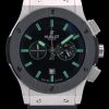 Hublot Big Bang Black Rubber Strap Black Dial Green Pointers 80194